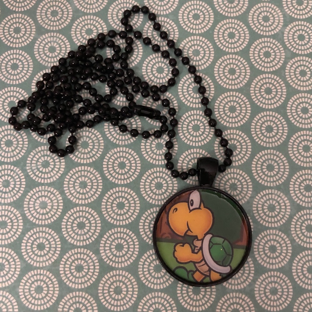 Koopa Troopa Super Mario Bros Pendant Necklace